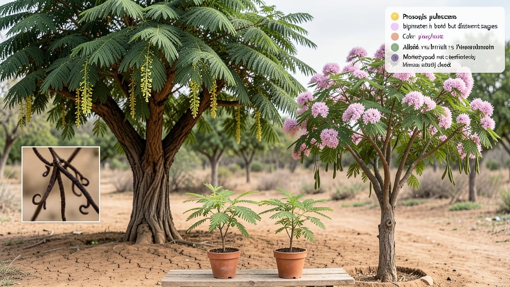 Monkeypod Tree vs Mimosa: Dwarf vs Fast-Growing Height Showdown