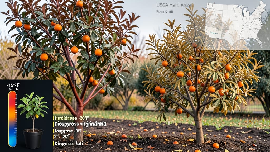 Persimmon Tree Temperature Tolerance: Cold Hardiness Zones and Survival Limits
