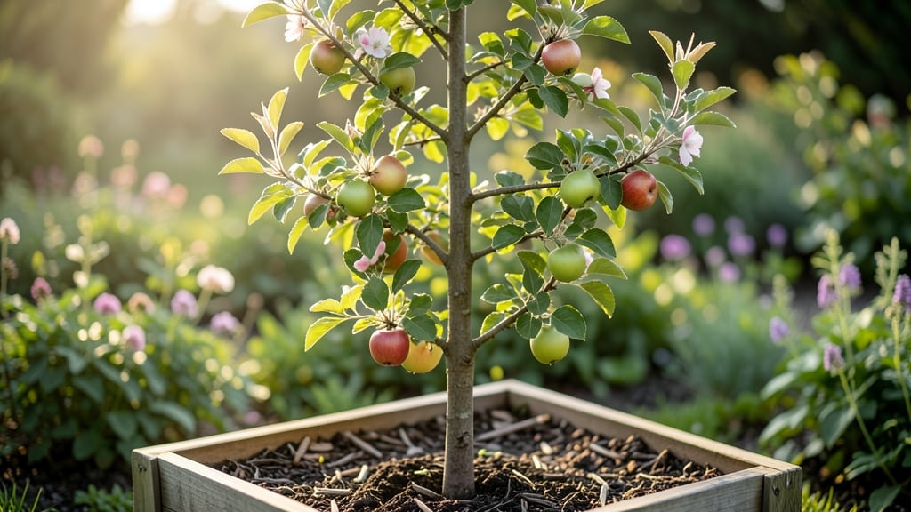 Apple Tree Cordon: Space-Saving Orchard in Containers