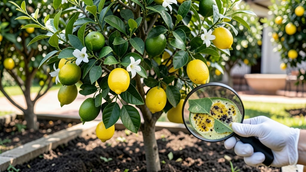 How to Identify Citrus Tree Diseases: Leaf Spot and Root Rot Visual Guide