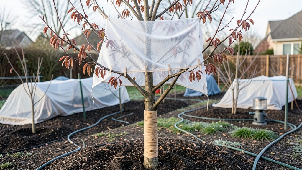 Tree Frost Protection Covers: Breathable Barrier Against Winter Damage