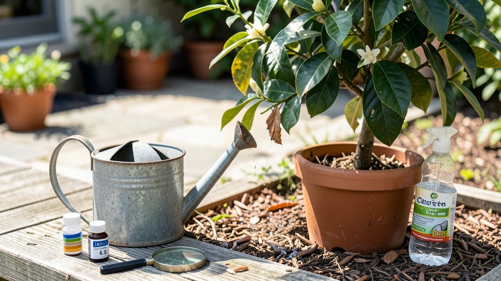 Brown Tips On Mandarin Tree Leaves: Organic Rescue With Vinegar Spray
