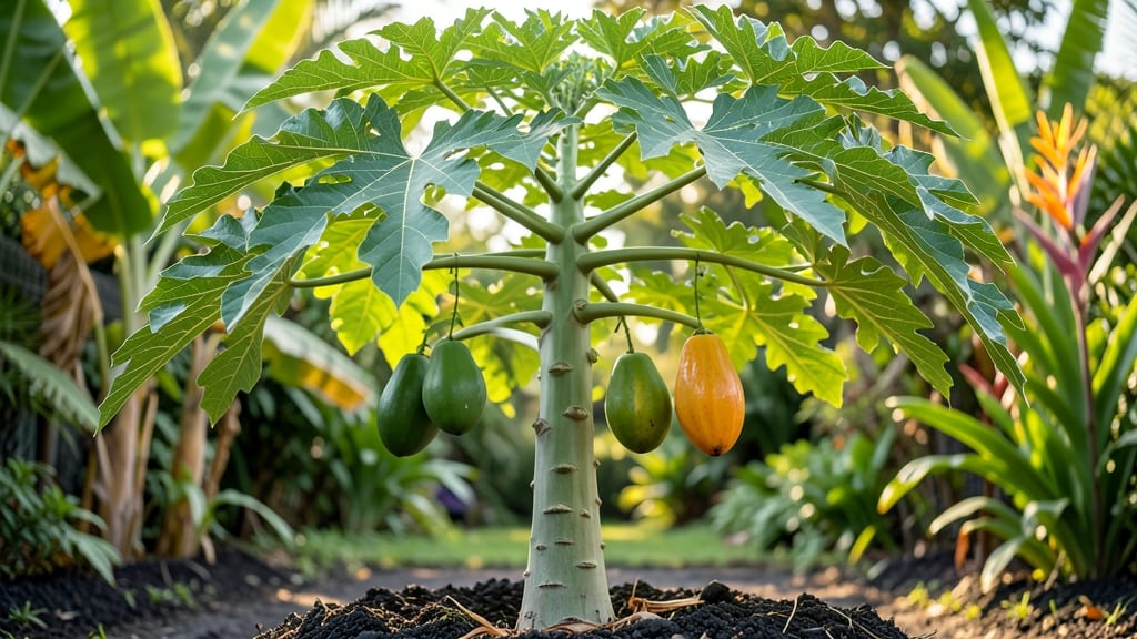 How Tall Papaya Trees Grow: Variety-Specific Heights and Fastest Growth Rates