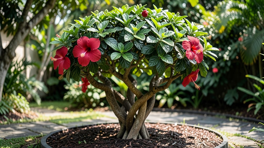 Hibiscus Braided Tree Height: How to Train & Limit Growth Naturally