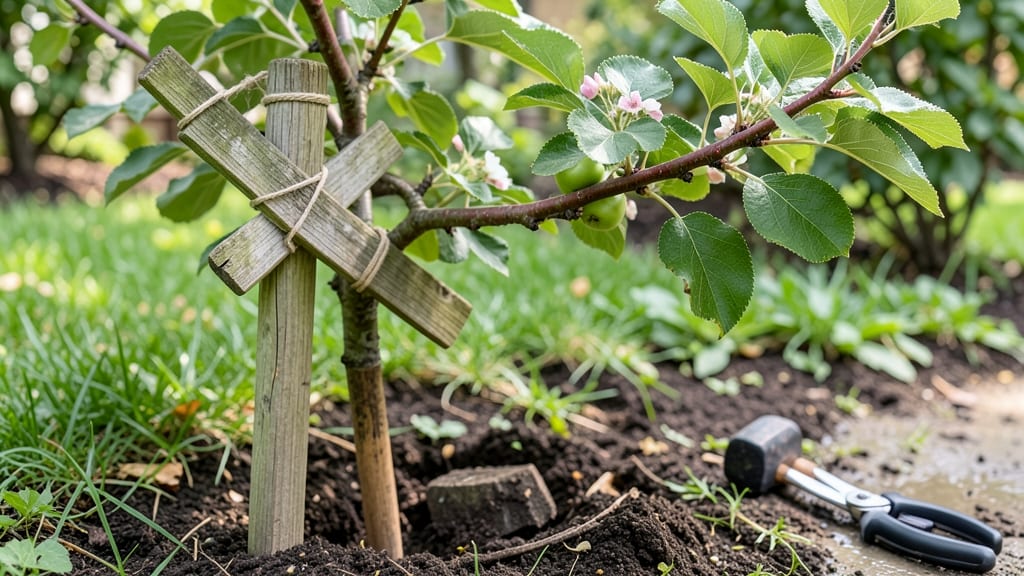 Apple Tree Branch Support: Structural Stability for Stronger Growth