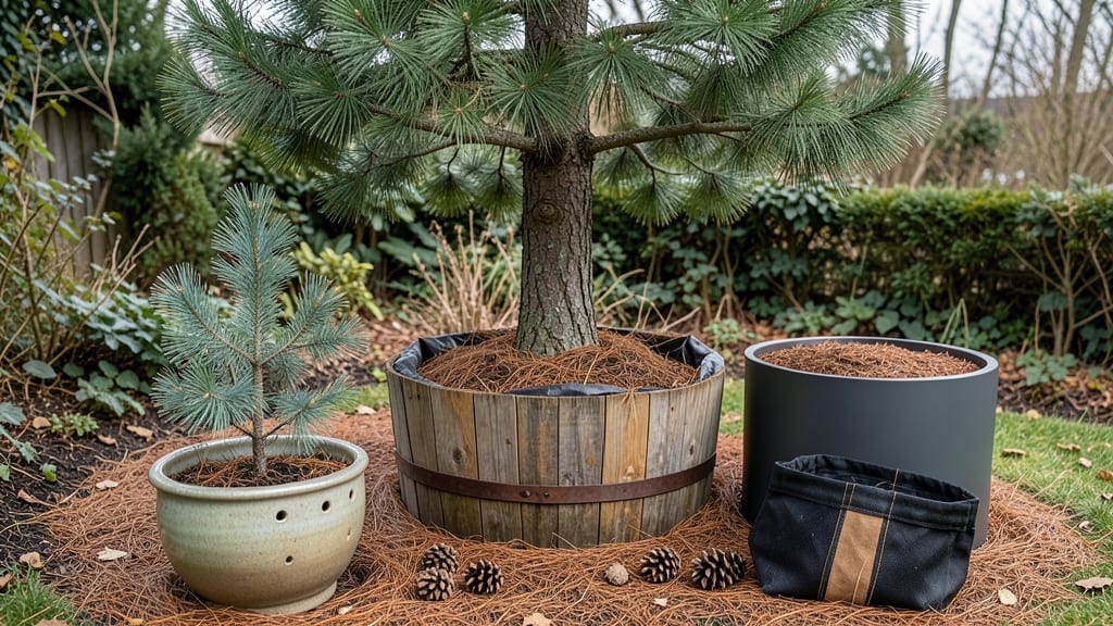 Pine Tree Planters: Year-Round Vertical Garden Drama in Containers