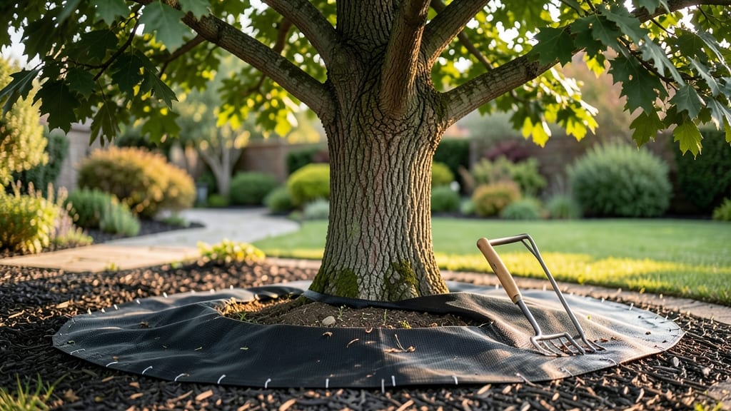 Tree Mats Weed Control: Heavy-Duty Barrier for Pristine Garden Beds